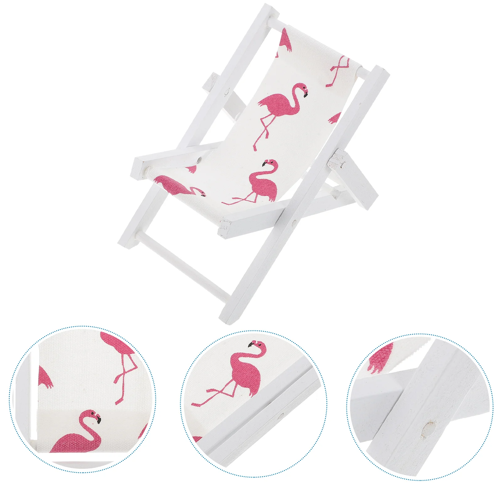 Folding Sun Lounger Phone Stand Support Beach Chair Holder Accessories Bamboo Child