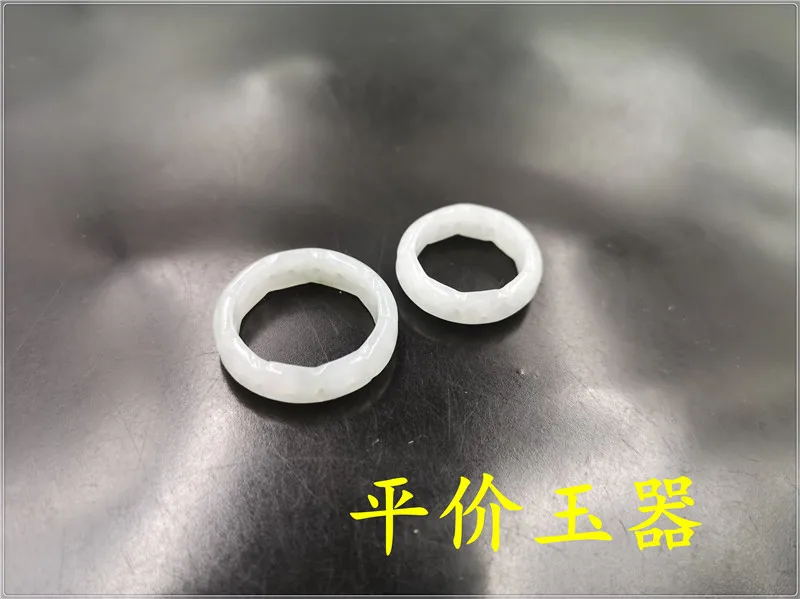 Natural 100% real white jadeite jade rings hollow out cloud pattern jewelry band ring jade stones for men jewellery mens rings