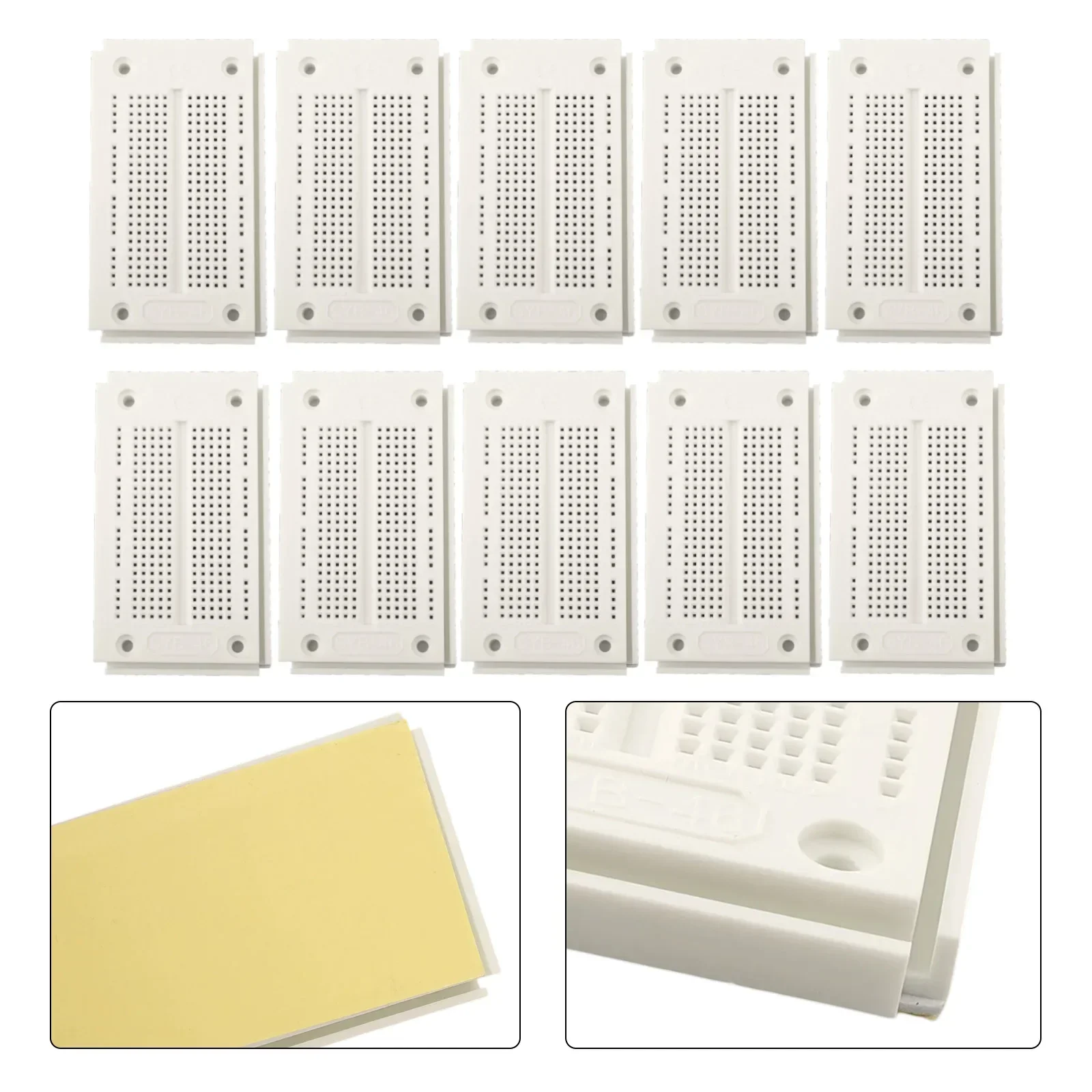 10Pcs SYB-46 Breadboard 270 Points Solderless PCB Board Mini For-Universal Test Protoboard Wire DIY Electronic