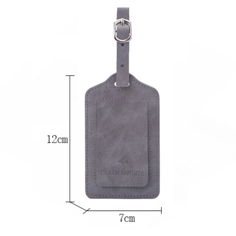 Anti Loss Soft Leather Luggage Suitcase Tags Durable Privacy Protection Cover Versatile Baggage Tag Travel Boarding Pass Holder