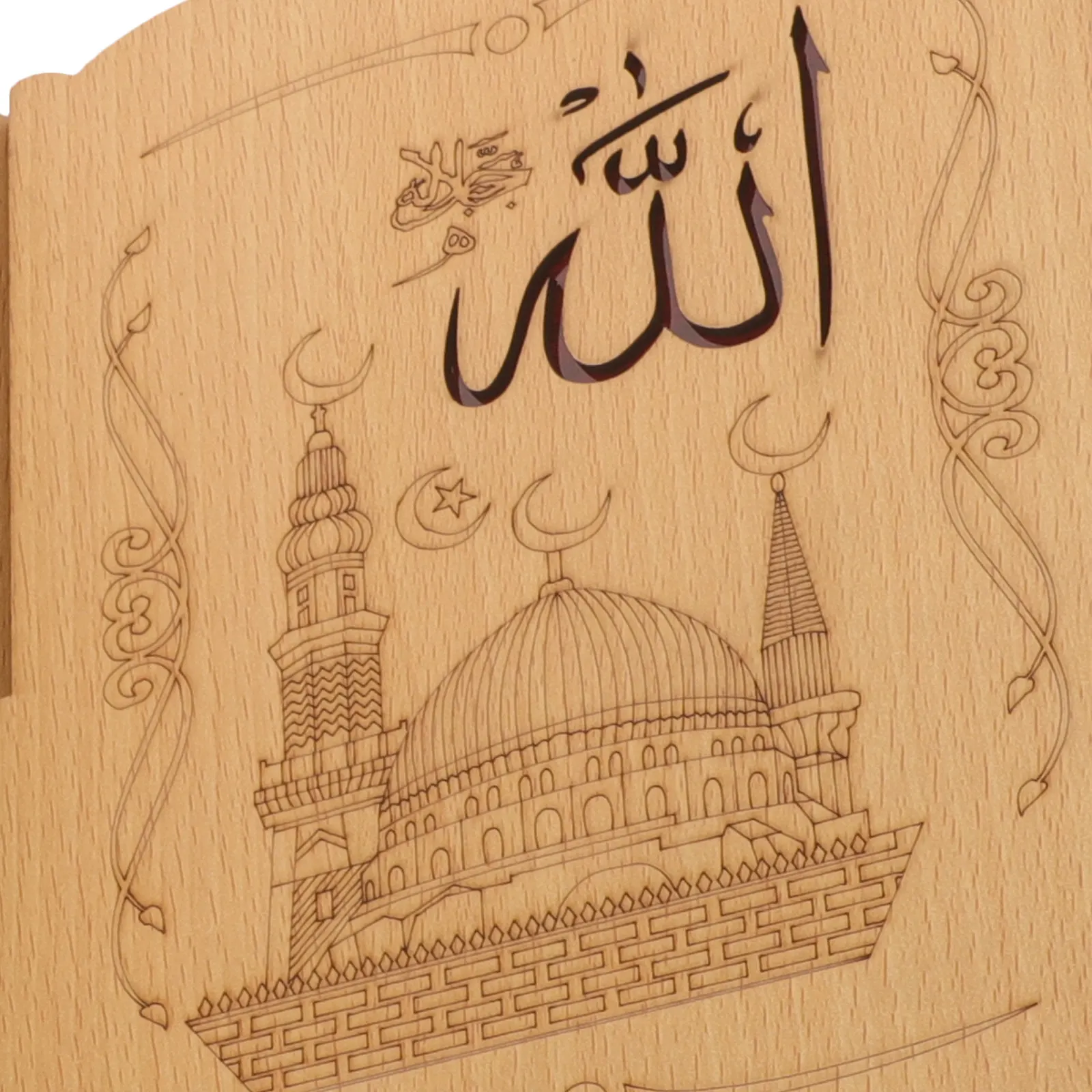 Wooden Quran Stand Detachable Elegant Reading Stand for Books Music Scores Recipes Magazines Bible Buddhist Chanting Rack Desk