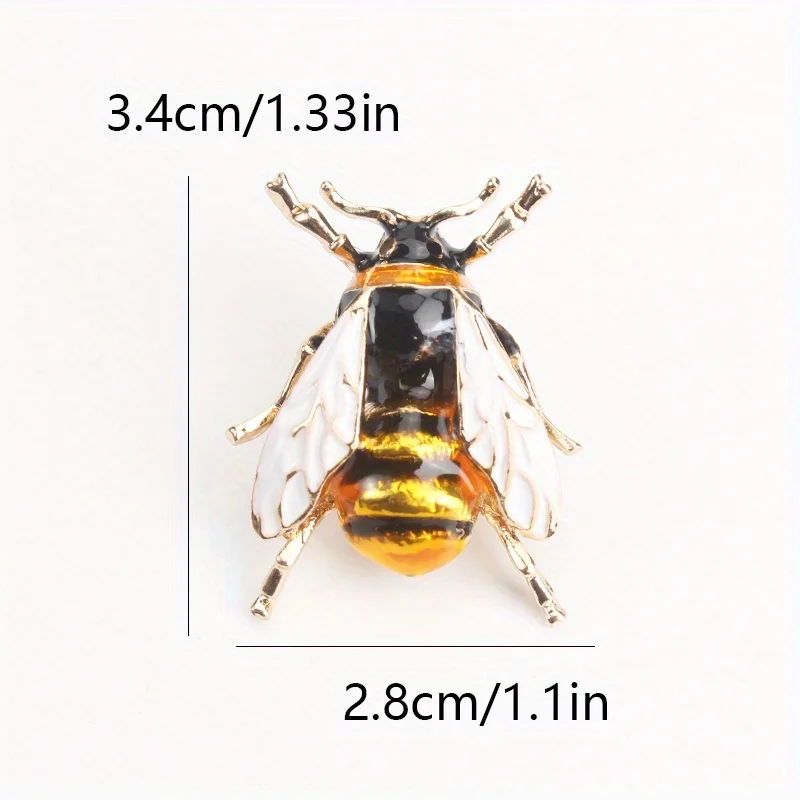 أزياء الإبداع شخصية مزاجه يقطر النفط المينا النحل بروش #4
