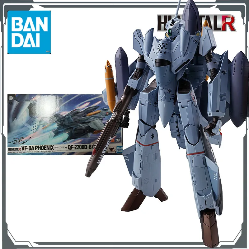 

Bandai Original HI-METAL R VF-0A Phoenix (Эксклюзивная Shin Kudo) + QF-2200D-B Аниме-фигурки-призраки, игрушки для мальчиков на Рождество