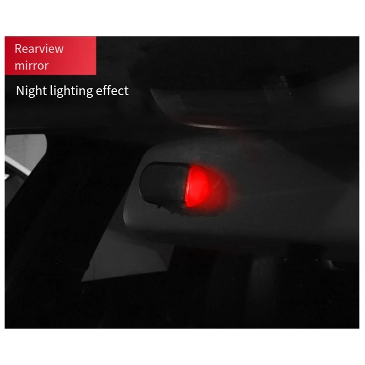 Multifunctional Car Solar Anti-Theft Light Analog Warning Flashing Light Alarm LED Car Sensor Lights, Red Light