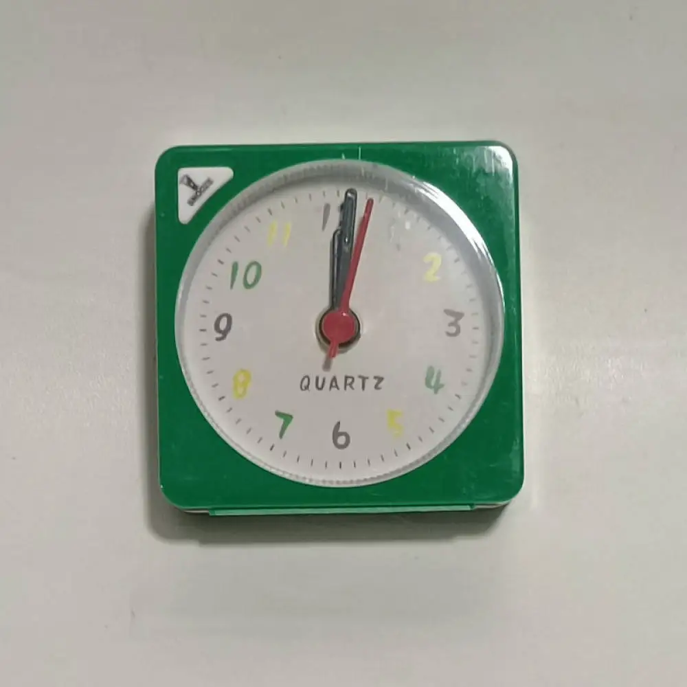 Portable Silent Desktop Alarm Clock For Emoyo Battery Operated Small Square Bed Timer Pointer Display Minimalist Student Office