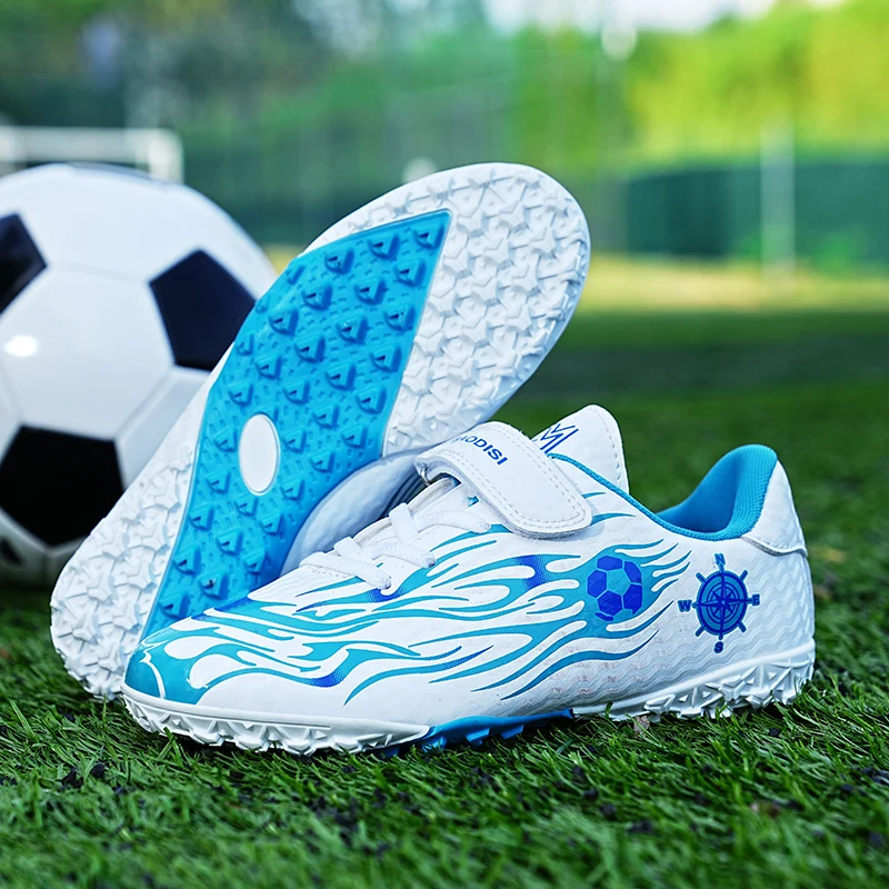 

Men Lightweight Football Sneakers Ergonomic Footbed Non Slip Long Studs Breathable Outdoor Professional Match Cleats