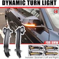 Car Mirror Dynamic Blinker LED Turn Signal Light For BMW F20 F31 F36 F22 Smoked Sequential Flashing Lamp For BMW 1 2 3 4 Series