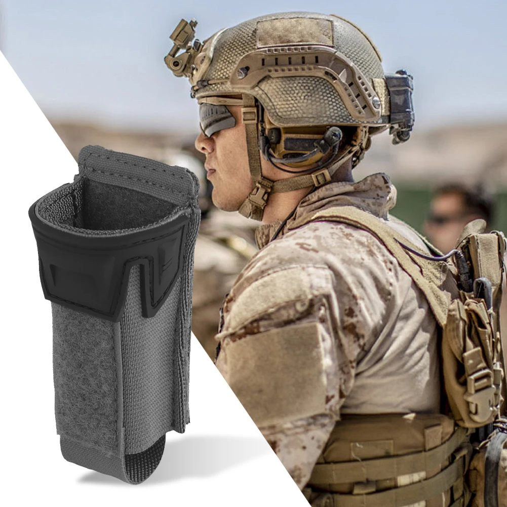 9mm Pistol Magazine Pouch Quick Release EDC Flashlight Carrier K Type Multi Stage Height Adjustment MOLLE Belts Gear