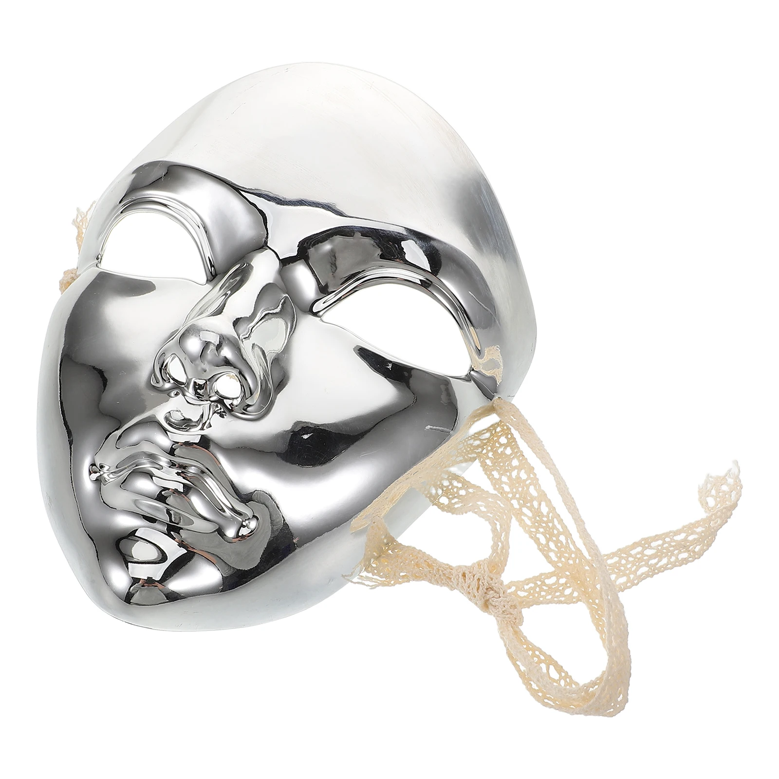 

Technology- Mask Decorative Masks Carnival Replacement Silver Masquerade Costume Face Facial Prop
