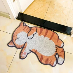 Cartoon Sand Scraping Dust Door Entrance Doormat Hallway Bath Non-slip Rug Dust Removal Carpet Wire Loop Footpad Doormat