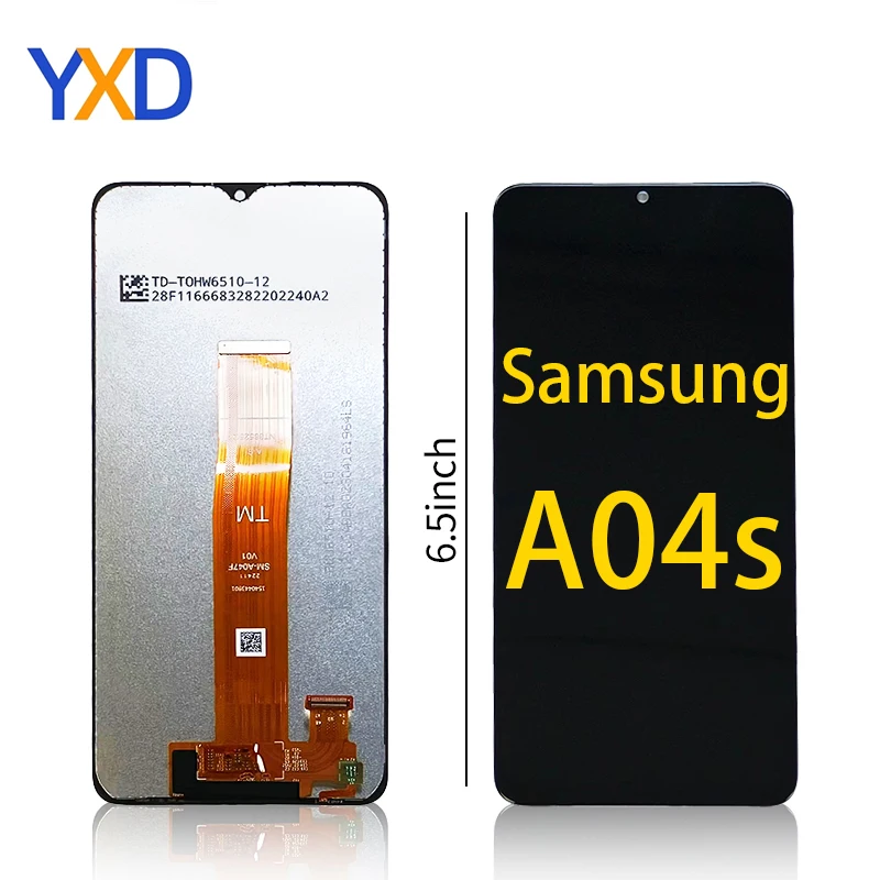 LCD Display For Samsung Galaxy A04S A047F LCD Display Touch Screen Digitizer Assembly For Samsung A04s LCD Screen Replacement