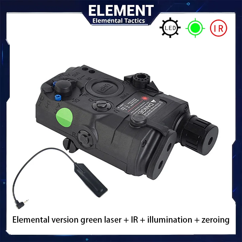 PEQ15 Outdoor Training Gear Green Light Indicator IR Fill Light LA-5C Multifunctional Light Box For 20mm Rail Wargame Accessory