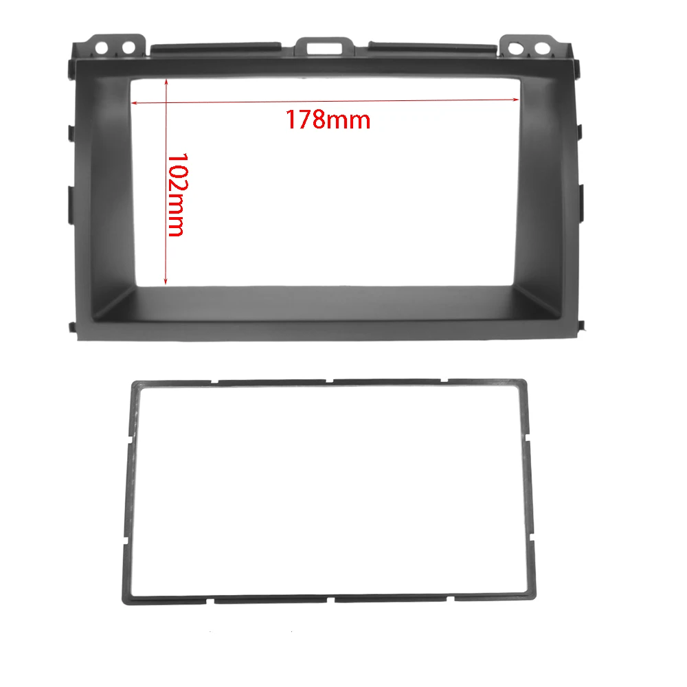 7 inch 2DIN Car Fascia Radio Panel For TOYOTA Land Cruiser Prado 120 LEXUS GX470 2002-2009 Frame Kit Install Facia Face Plate