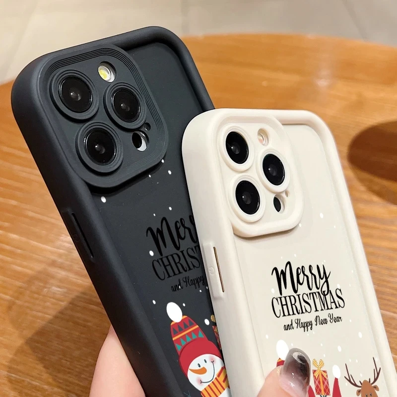 Weihnachts muster TPU Fall für Xiaomi Redmi Note 13 12 Pro plus 5g 12s 11s 11 10s 10 Redmi 14c 13c 12c matte weiche Silikon hülle