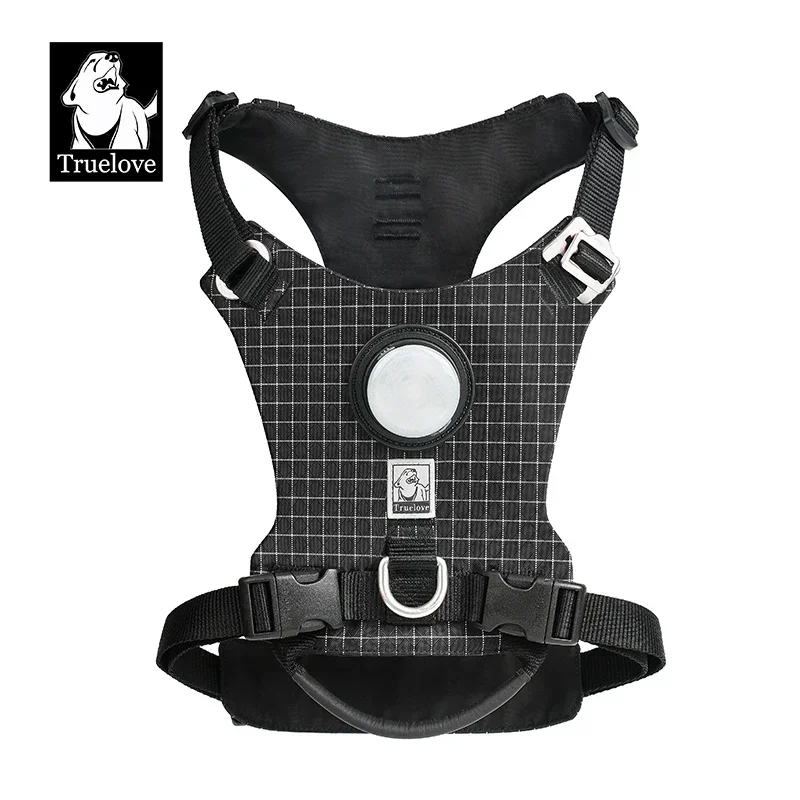 Truelove-Pet Harness with LED Light and Tracker Holder, 19 Modes, for Dog, Cat Time, Highly Recommended for Outdoor Use, TLH6771