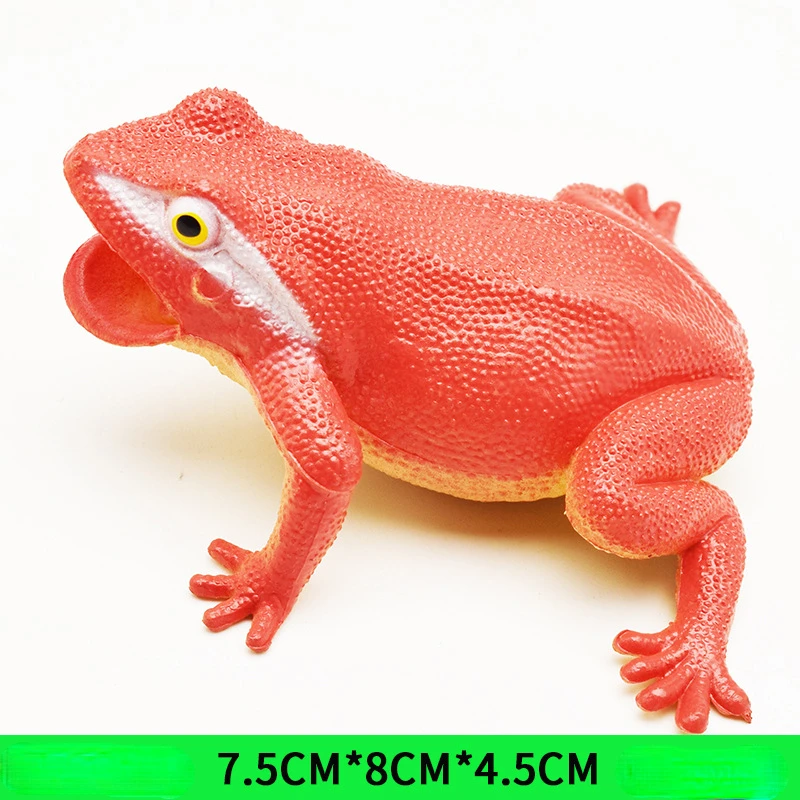 1pcs Fashion Funny Toy Simulation Frog Models Animal Toys Novelty Toad Tricky Scary Squeeze Sound Frogs Toy for Kids Gift