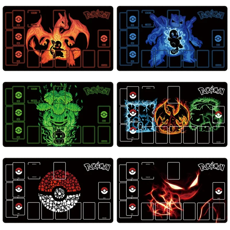 بطاقة الوسادة Charizard Blastoise Venusaur Gengar Ptcg لتقوم بها بنفسك المطاط تسرب المياه عمل دمى أشكال أنيمي لعبة جمع Dueling القرص