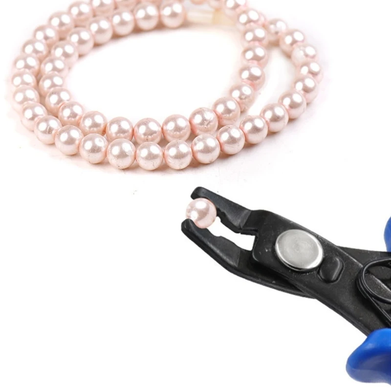Alicates de punta de acero inoxidable, accesorios de bricolaje, herramienta de engaste para encontrar joyas, envío directo