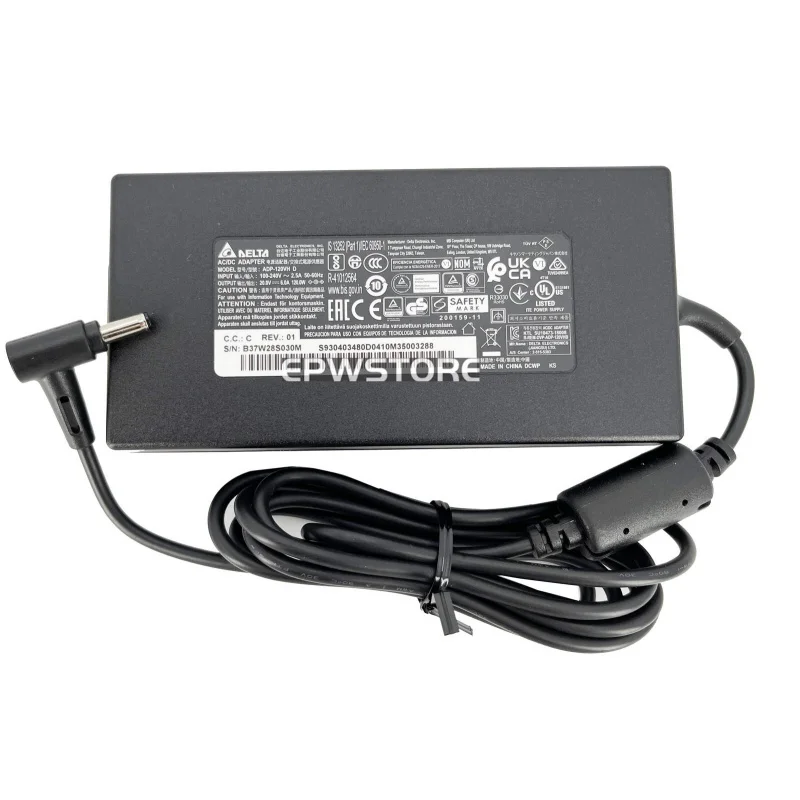 

Зарядное устройство TT+DELTA 20V 6A 120W для MSI Modern 14 C12MO-1029AU