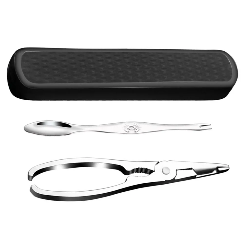 

1Set Stainless Steel Crab Eating Tools Set Exquisite Workmanship Long-Lasting Crab Scissor for Lobster Oyster Shells