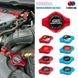 Aluminum Radiator Cap Cover for Honda Acura Accord Civic CR-Z Delsol Element Orelude s2000 RSX TSX Fit car accessories Mugen JDM