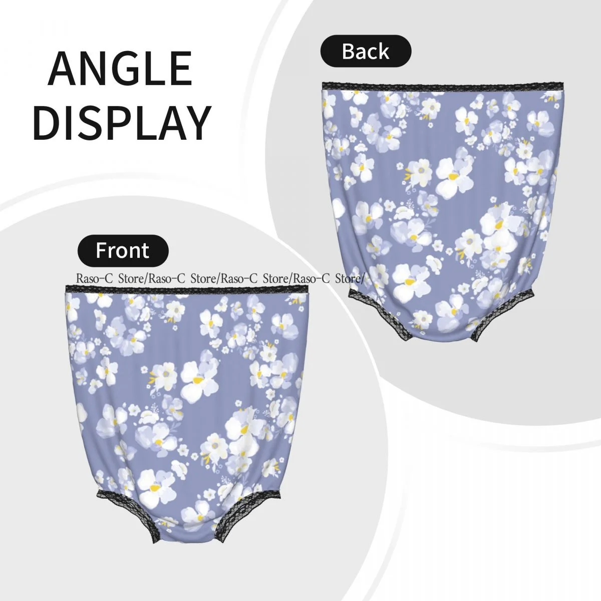 Party Funny Trick Granny Underwear Humorous Daily Wear Delicate Daisy Floral Panties