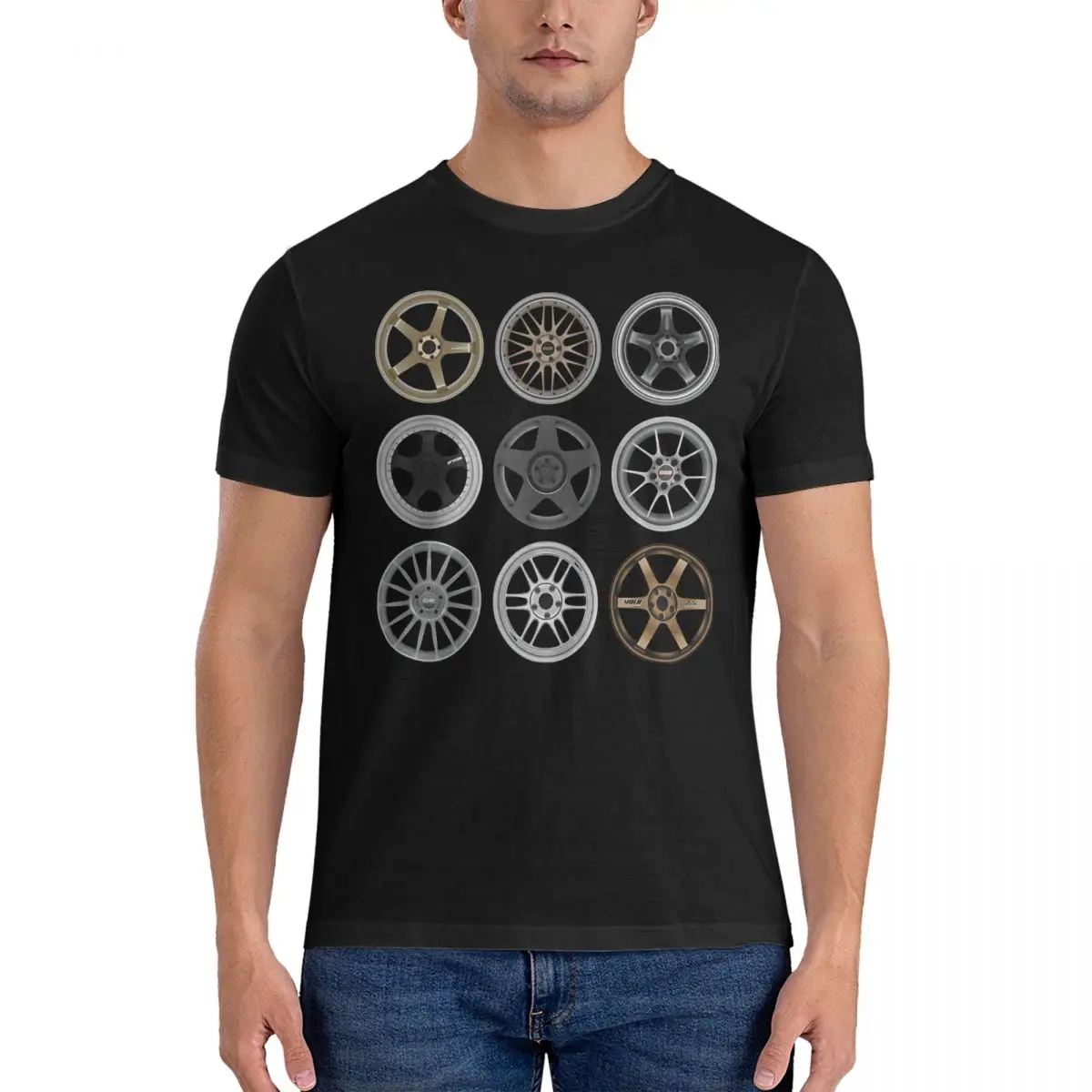 Men Legendary Wheels T Shirts BBS Cotton Tops Casual Short Sleeve Crew Neck Tees Adult T-Shirt