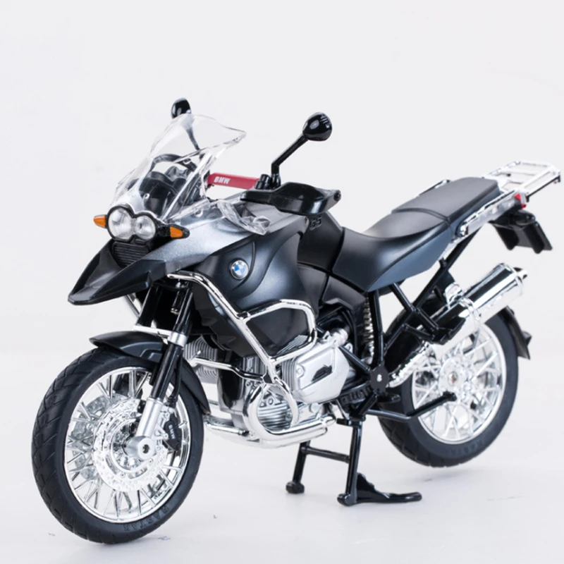 1/9 BMW R1200GS Cross-country Motorcycles Model Diecasts Metal Simulation Street Competitive Motorcycles Collection With Bracket