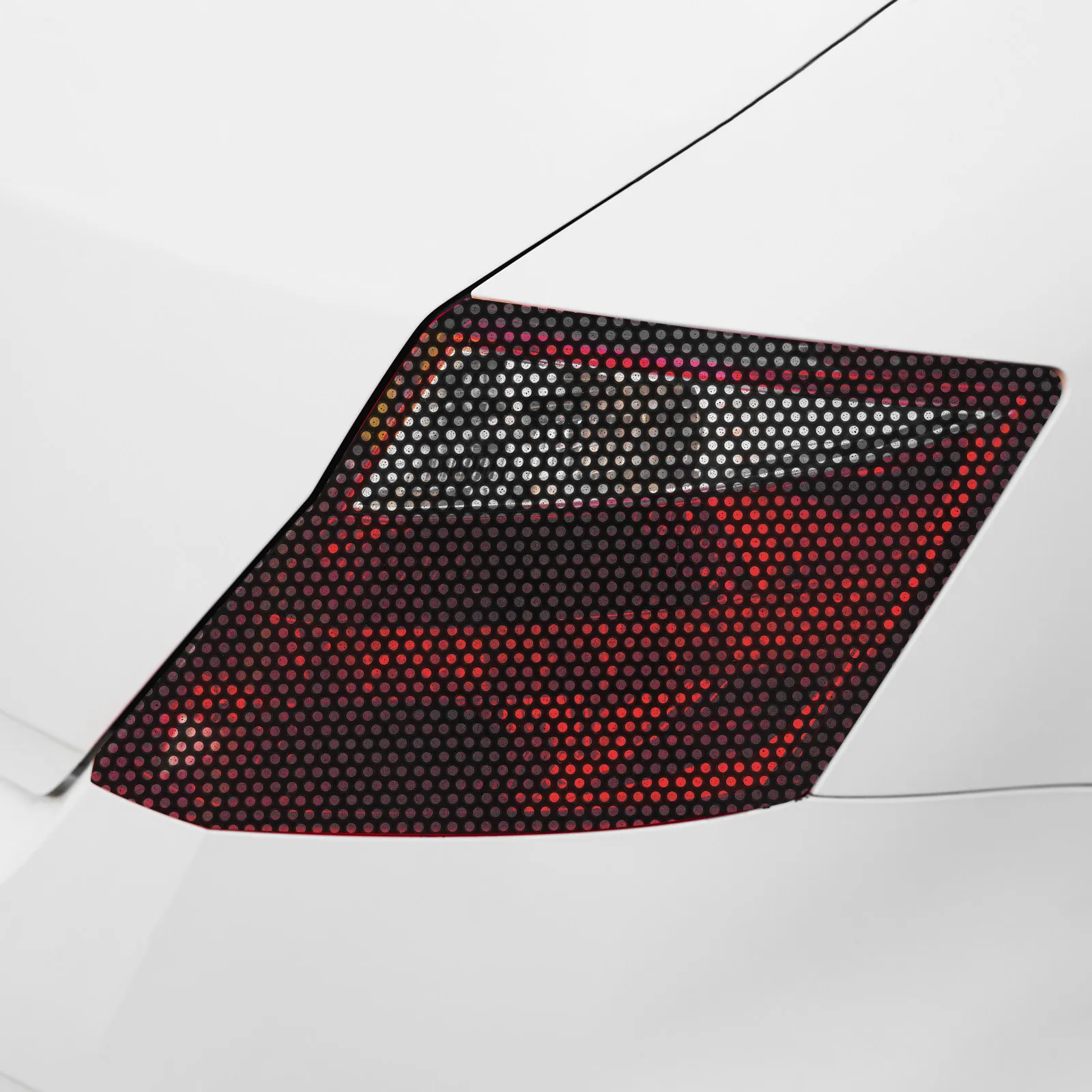 

Car Headlight Tint Film Honeycomb Design Color Changing Self-Stick PVC Film for Motorcycle Taillights Stylish Safe Driving