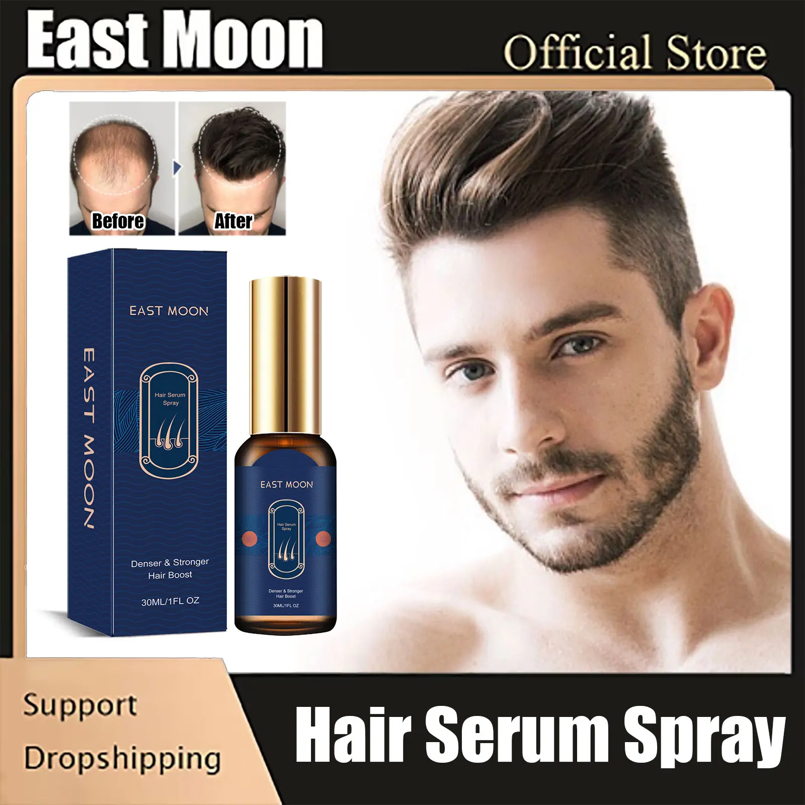 Hair Growth Serum Spray Anti Hair Loss Treatment Smoothing Strengthen Roots Powerful Nourishing Regrowth Hair Oil For Men Women