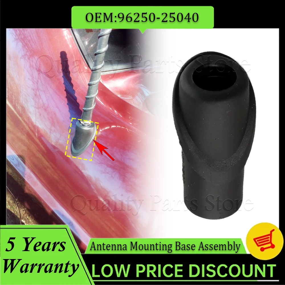 For Hyundai For Accent 2000 2001 2002 Car Antenna Mast Grommet Mounting Base Black 96250-25040 Antenna Mounting Base Assembly
