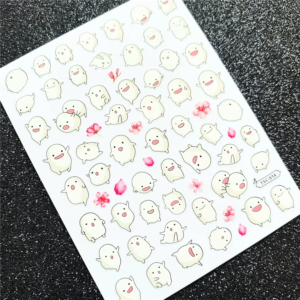 TSC series  TSC-517 3D Flower and bird cages Nail art Nail sticker decoration tool Sliders For Nail Decals