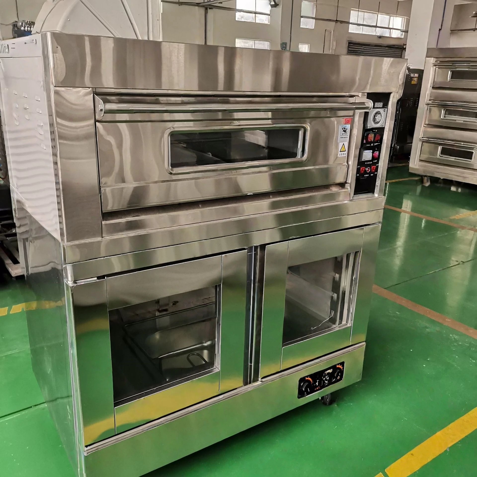 Electric Fermenting Box 10-tray Gas 1 Deck Oven Built-In Timer Knob Button Control for Dough Proofing Commercial Equipment