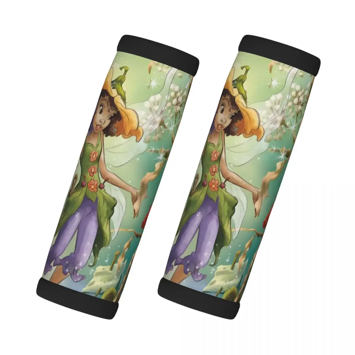 

Custom Tinker Bell Cute Cartoon 2 Pcs Luggage Handle Wrap Suitcase Identifier Handle Grip Neoprene Luggage For Car Interiors