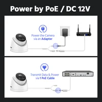 ANNKE-Caméra de surveillance IP PoE Ultra HD 12MP (C1200), dispositif de sécurité sans fil, avec microphone intégré et vision nocturne infrarouge (IP67) 5