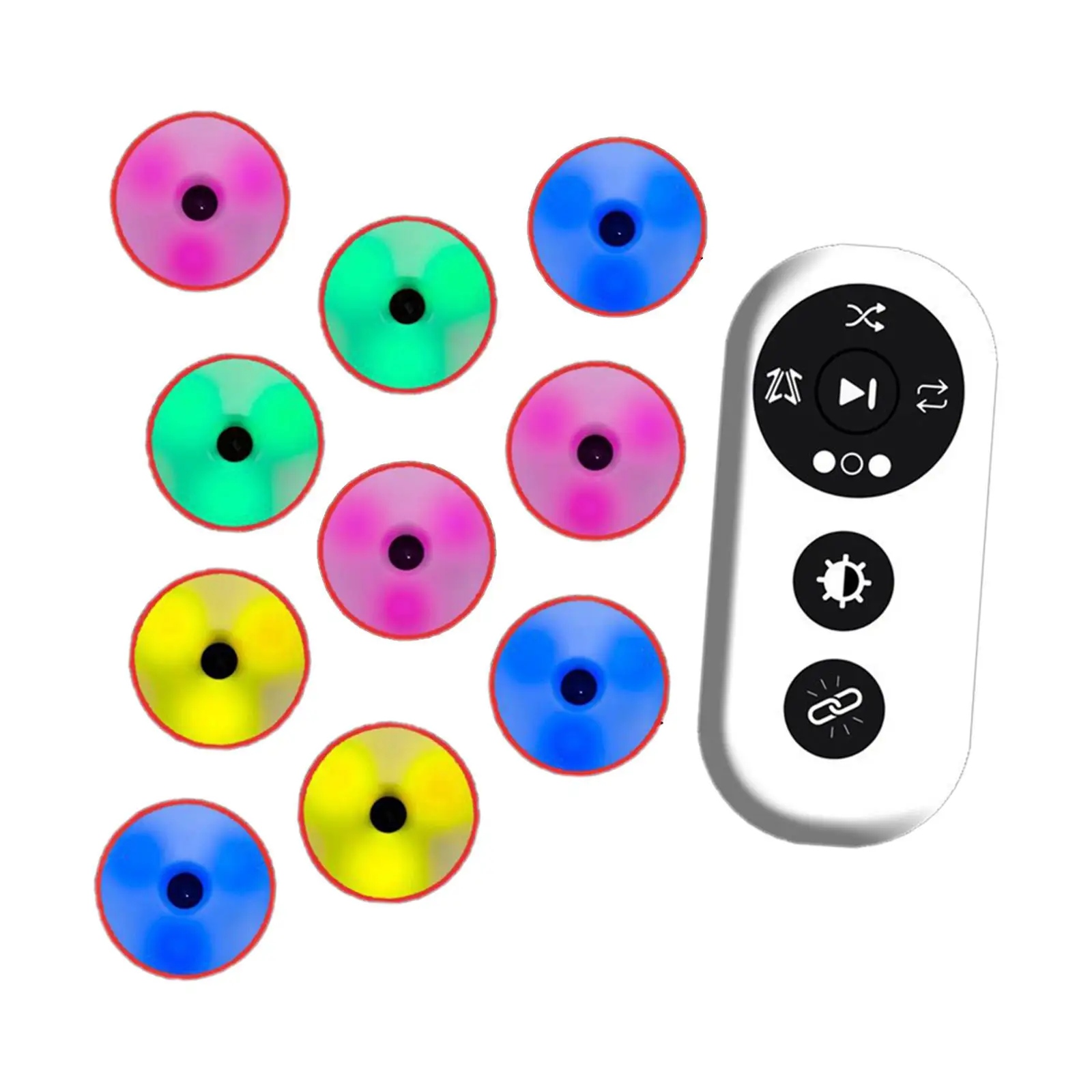 

10Pcs/3pcs Reaction Training Lights Remote Controlled for Fencing Slalom Basketball Football Reaction and Agility Training Light