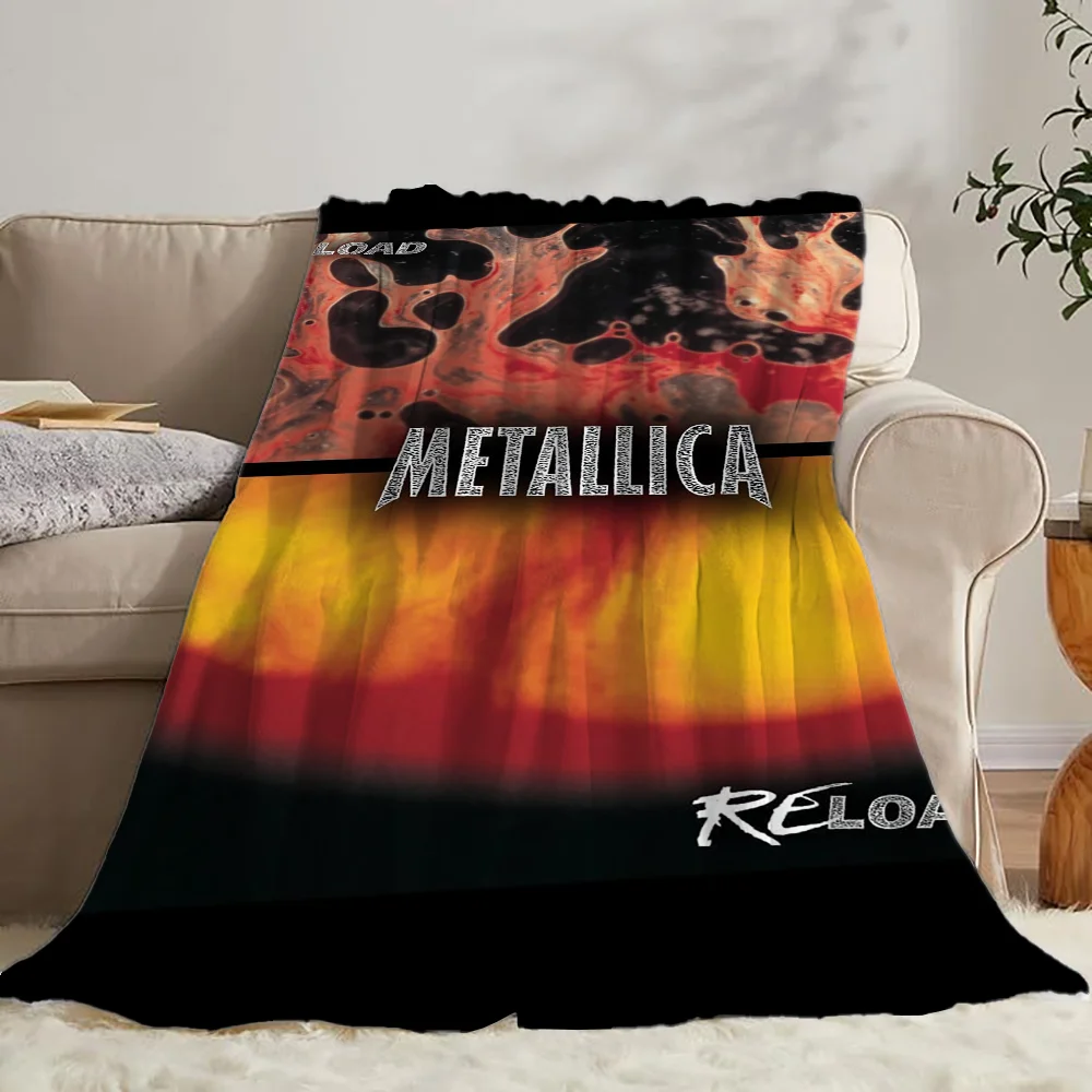 Home and Decoration M-MetallicaS Load Picnic Throw Blanket Fluffy Luxury Bedding Camping Blanket for Sofas Blankets Characters