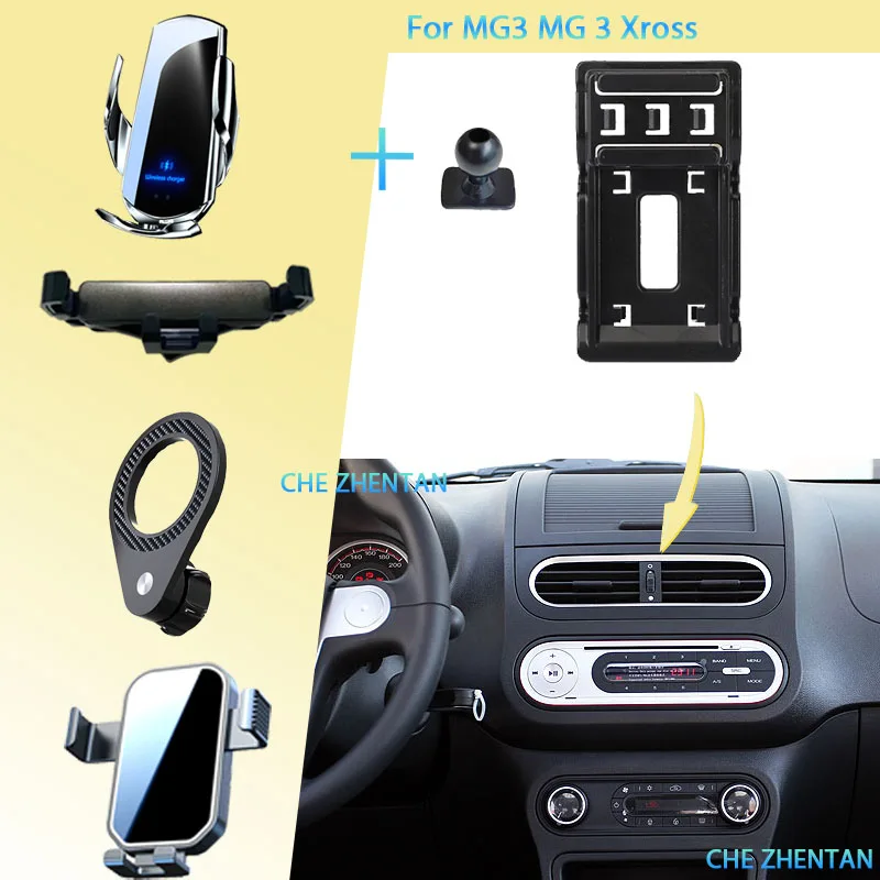 

Car Mobile Phone Holder for MG3 MG 3 Xross 2011~2019 360° Rotating Car Vehicle Phone Mounts Navigation Stand Auto Accessories