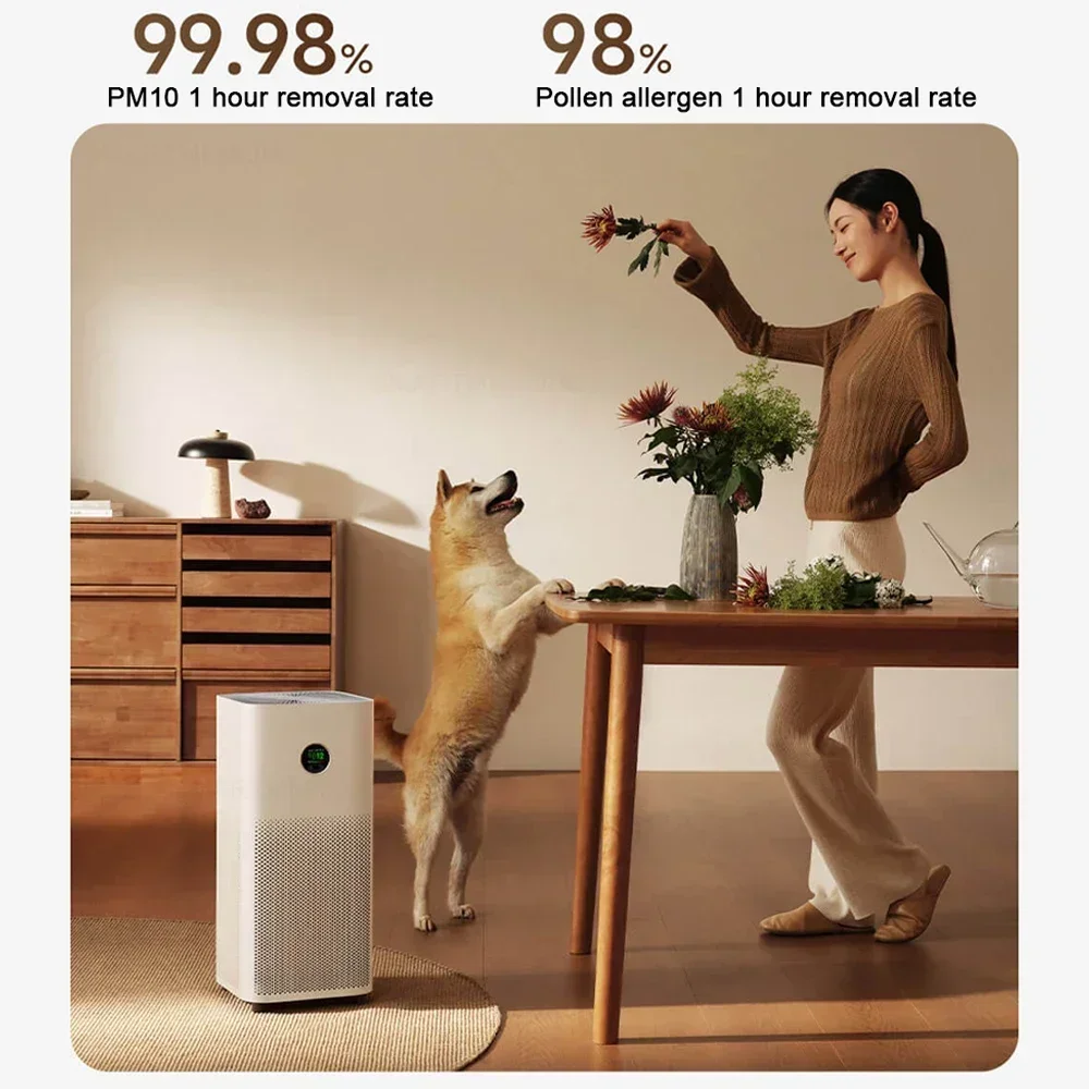 เครื่องฟอกอากาศ Xiaomi Mijia รุ่น 5 สำหรับใช้ในบ้าน กำจัดกลิ่นสัตว์เลี้ยง ควันบุหรี่ รวมถึงฟอร์มาลดีไฮด์ เครื่องฟอกอากาศขนาดเล็ก