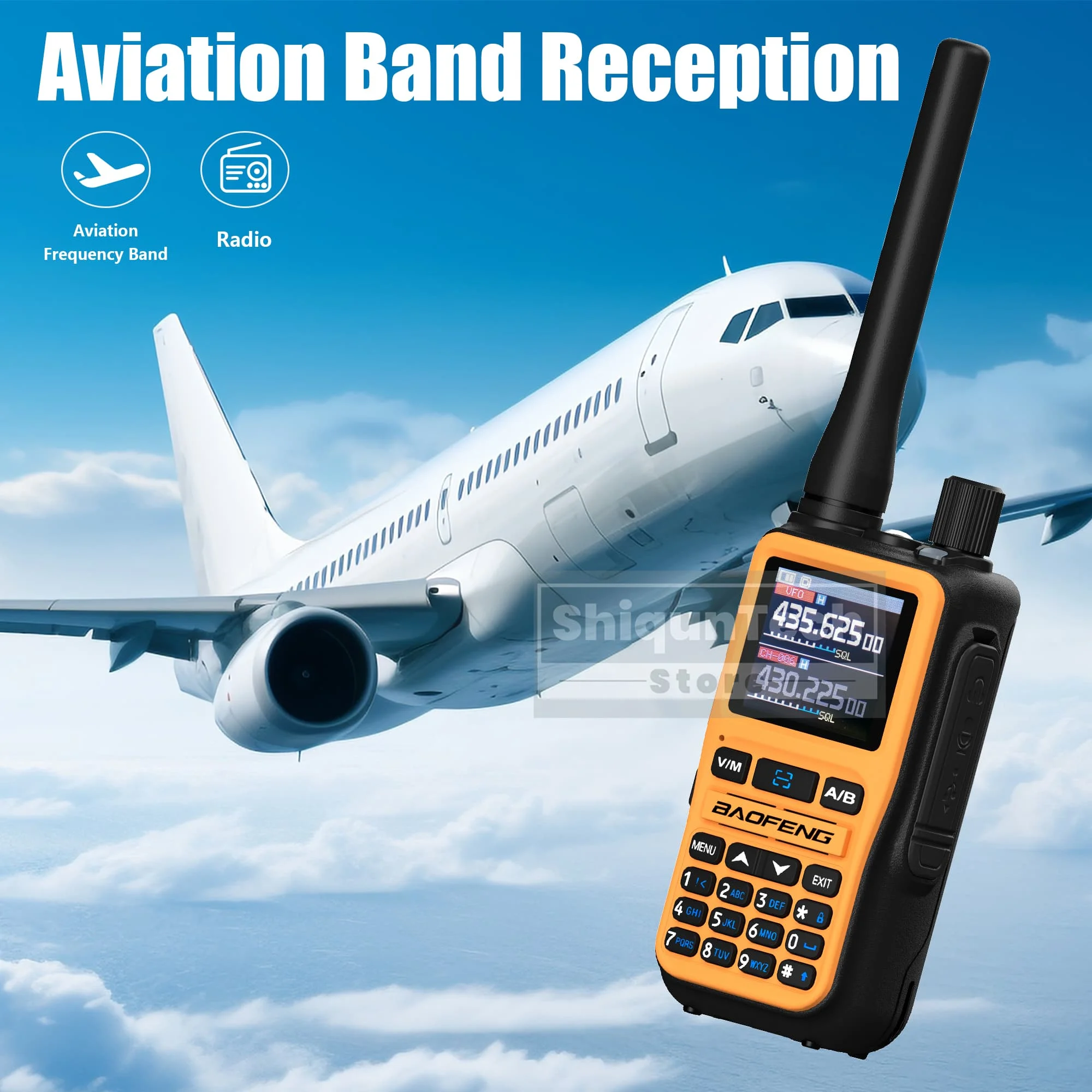 Baofeng UV-5R Mini Bluetooth Programming Walkie Talkie UV 5R Mini Ham Radio Dual-Band VHF/UHF USB-C AM FM With 805s Antenna Gift