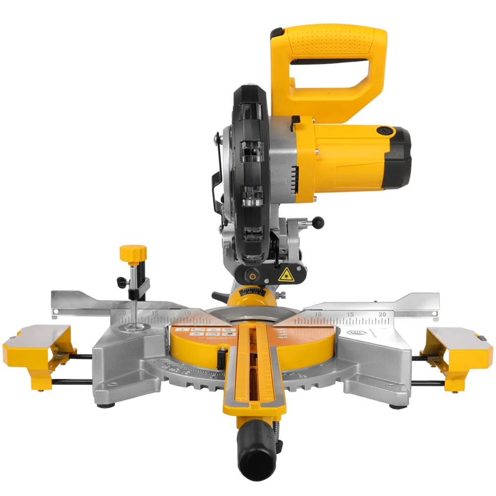LUXTER 8 Inch 210mm Miter Saw Compound Sliding Single Bevel With Laser For Woodworking And Aluminium Cutting