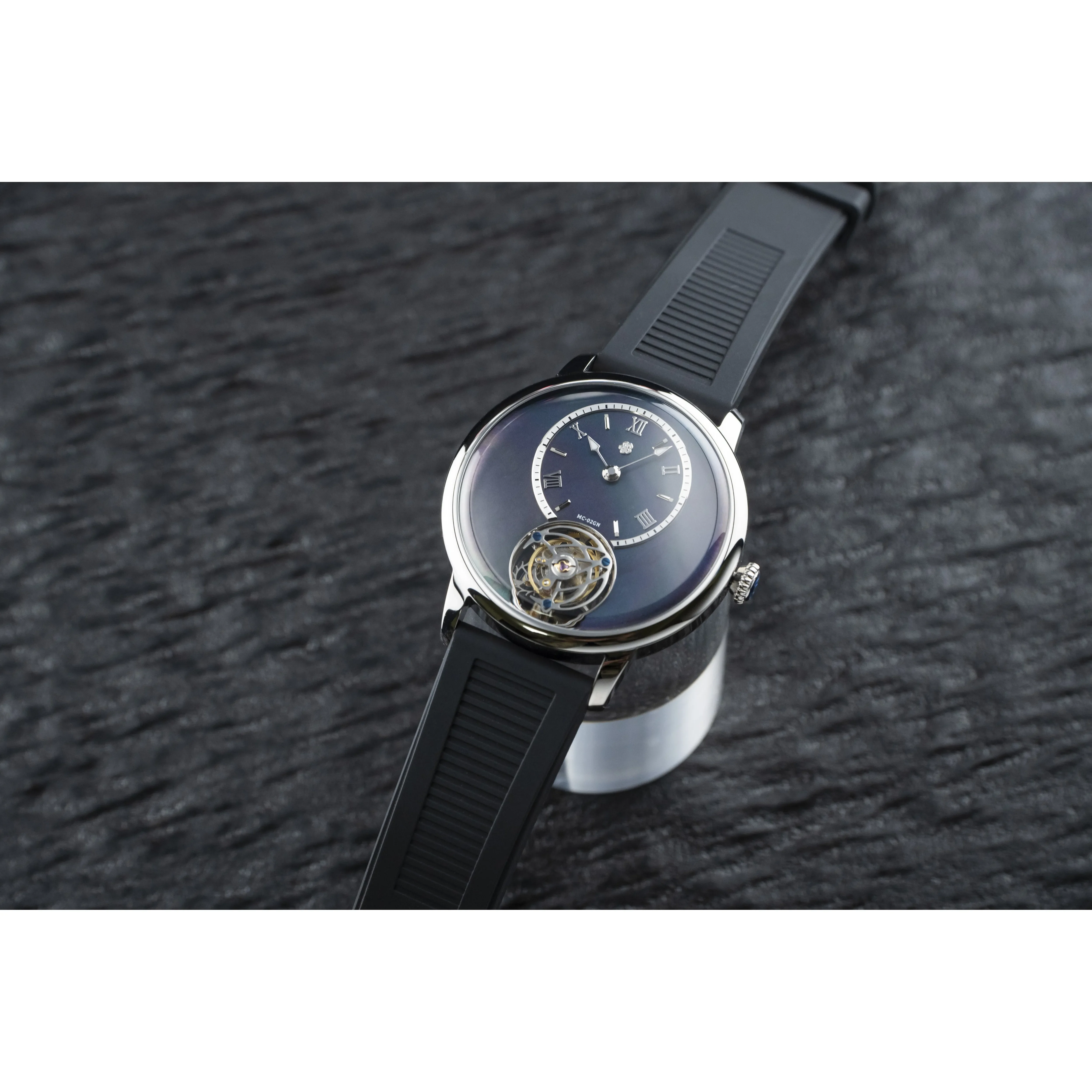 Magic City Watch MC-02G and 02GN Jichen Cherry Blossom Tourbillon Mechanical Men's Casual Watch Customized Suspended Shell