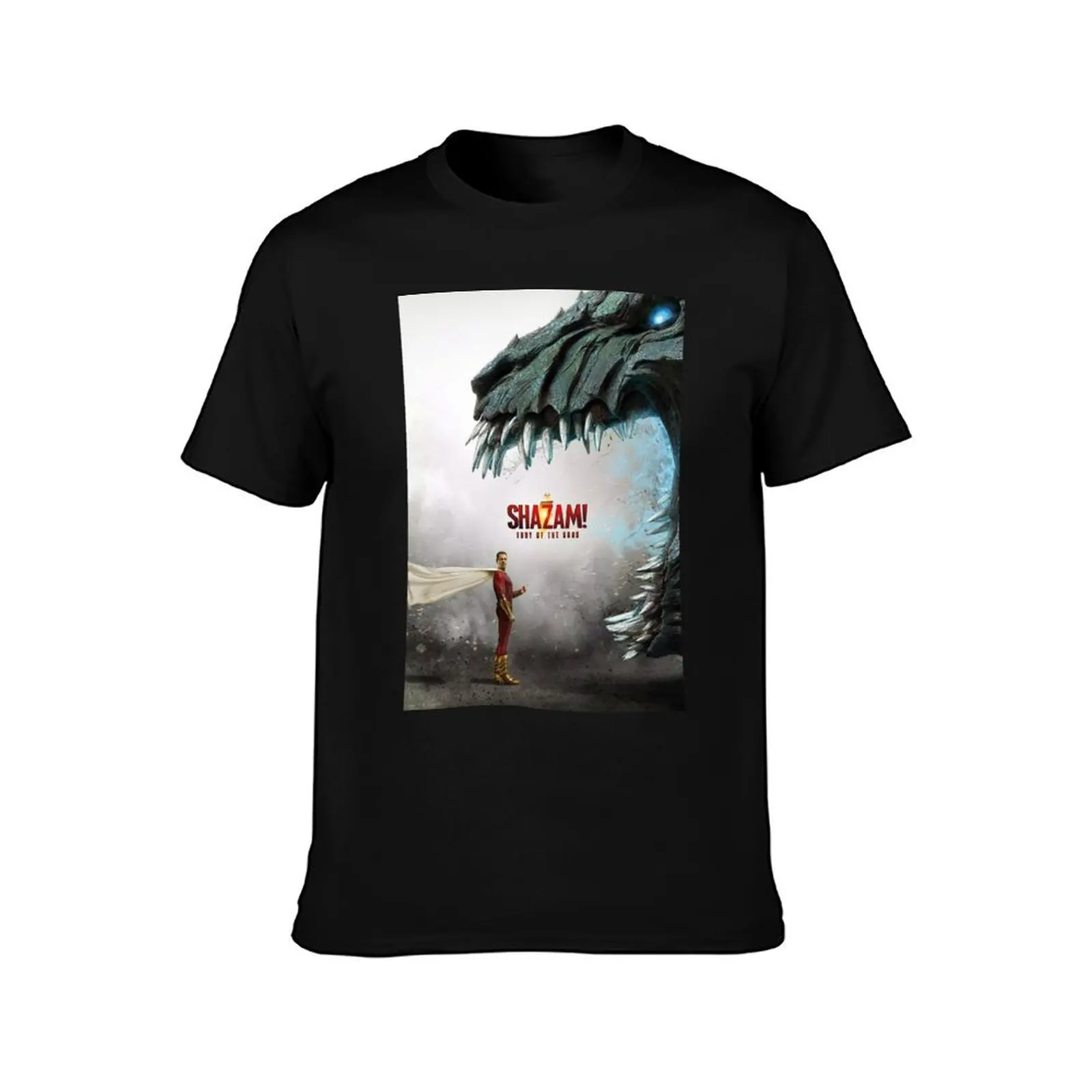 Billy batson - shazam - Shazam movie (2023) poster T-Shirt Street Fashion Casual Tee Shirt T-Shirt