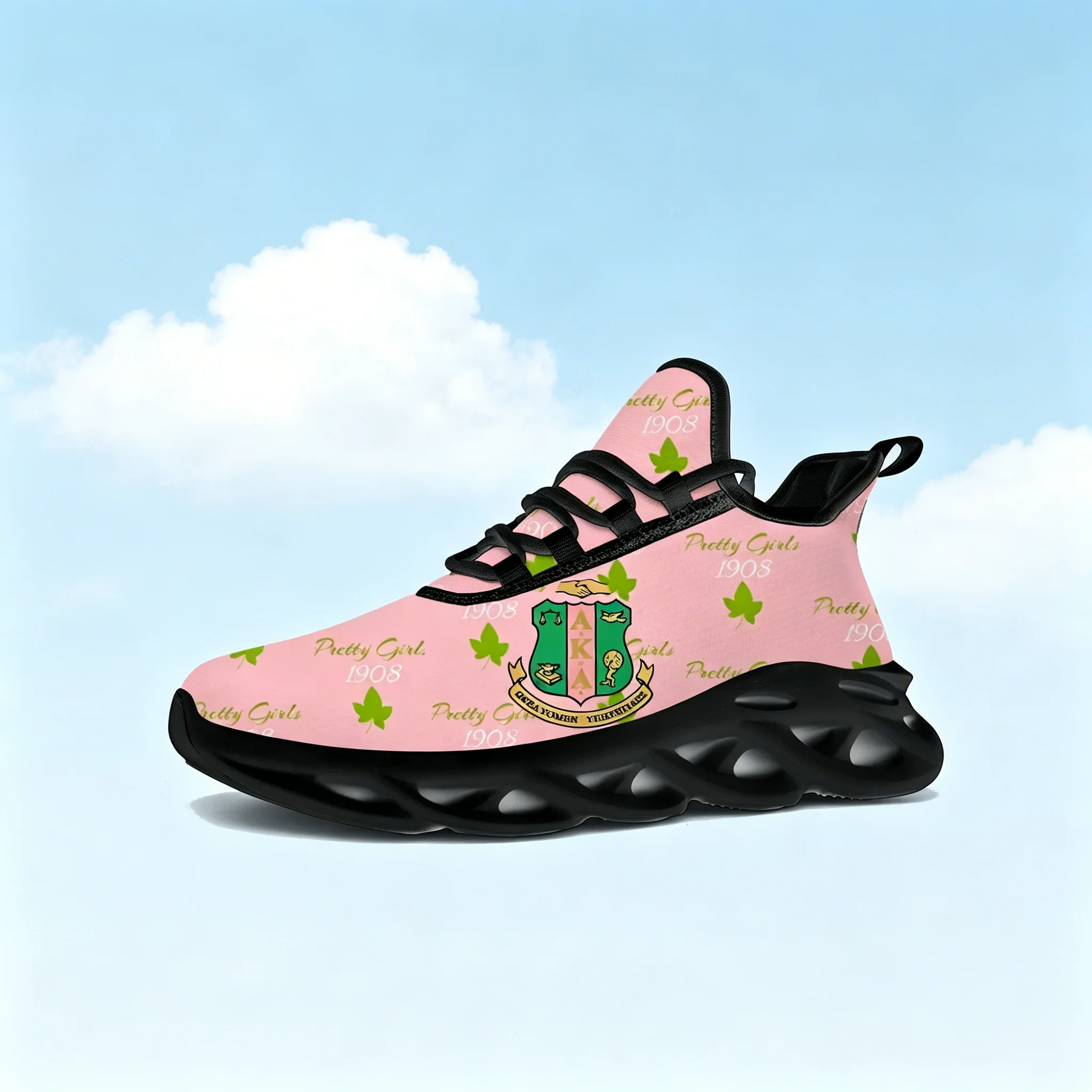 

AKA 1908 Custom Blade Sneakers Classic Logo Print Lightweight Breathable Unisex Street Outdoor Shoes