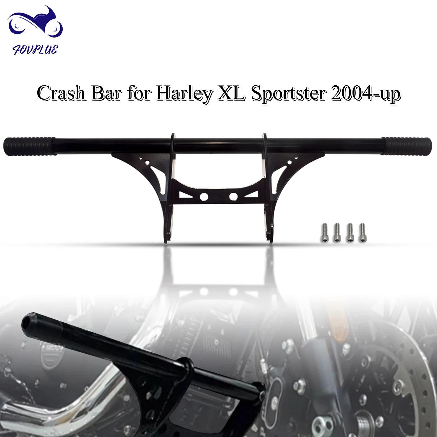 

Motorcycle Highway Peg Crash Bar for Harley XL Sportster 2004-up 883 XL883 1200 XL1200 Iron 883 Seventy-Two Forty-Eight XL50