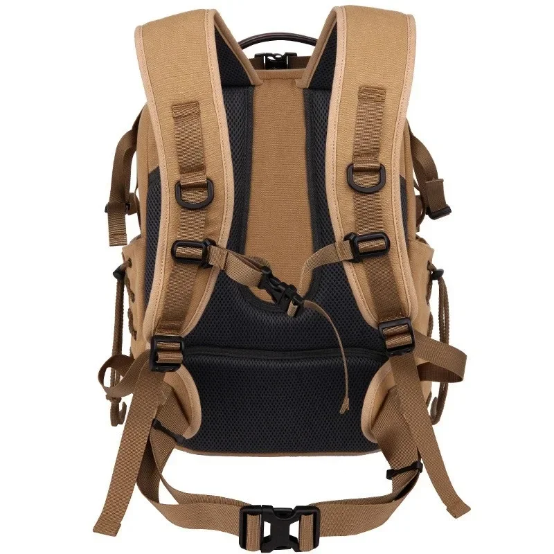 High Quality Canvas Camera Backpack Soft Shoulders DSLR Waterproof Backpack Video Photo Tripod Case for Canon Nikon Sony SLR