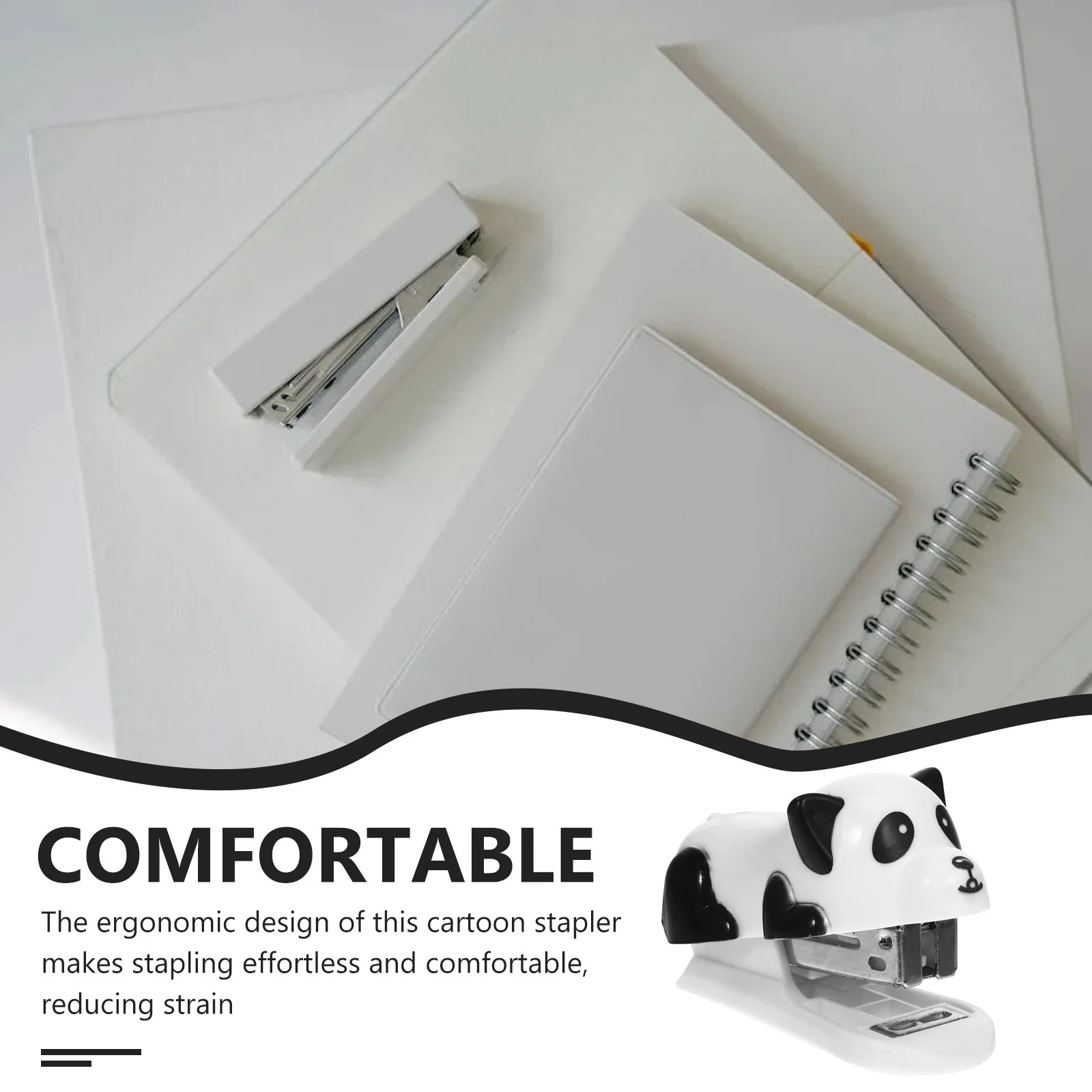 Portable Cartoon Handheld Stapler Small Compact Office Stapler Multi-Function Mini Staplers for Desk and Home Staplers for Desk