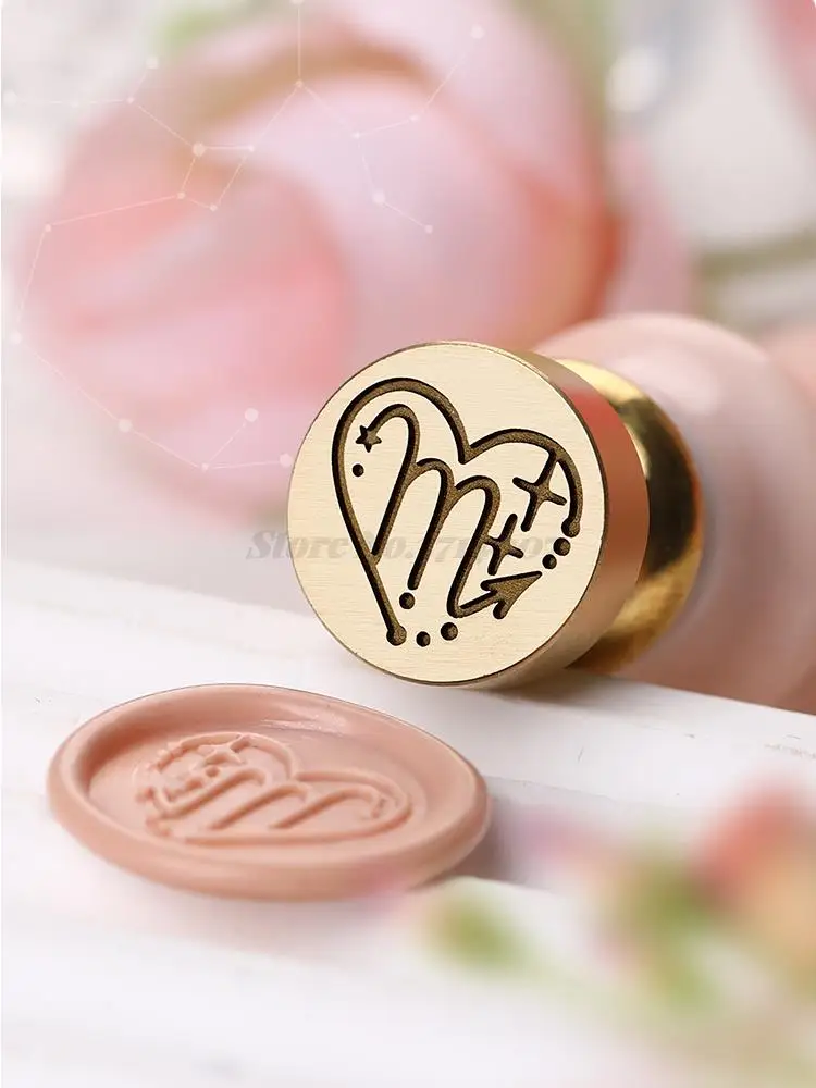 Stamp Head Wax Seal Sealing Parts Weddings Invitation Decoration Gift Personalised The Zodiac Aries Pattern Copper Head Tools