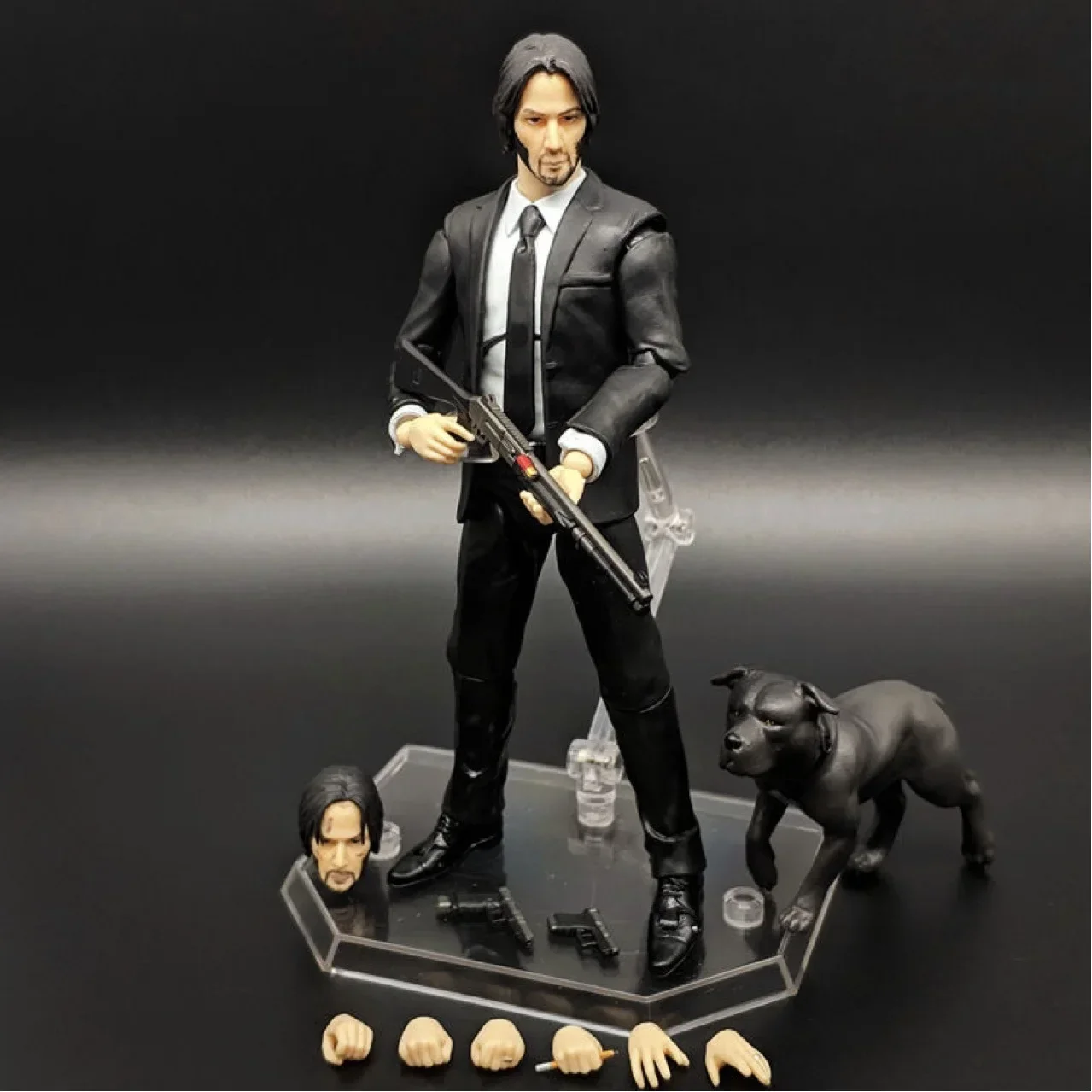 John Wick Action Figure Dog Keanu Reeves Baba Yaga Movie Figure Characters Model Doll The Continental Collectible Toy Gift