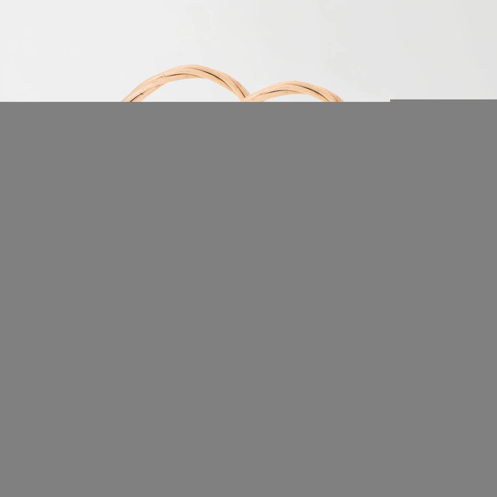 

2 Pcs Wicker Picnic Basket Carry Handle Rattan Grips Replacements Accessory Light Brown Shopping